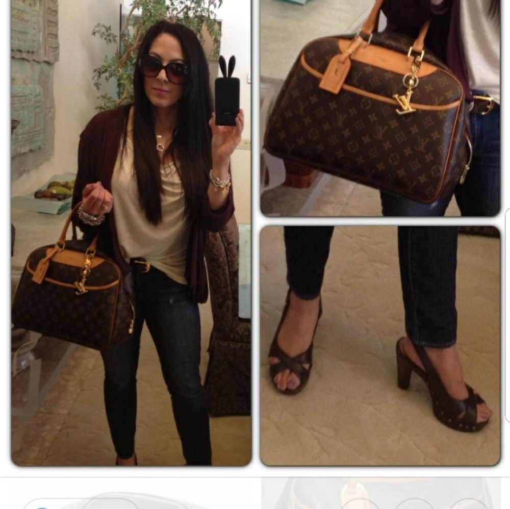 Louis Vuitton Monogram Canvas Satchel with Tan Vachetta Trim - Picture 6 of 6